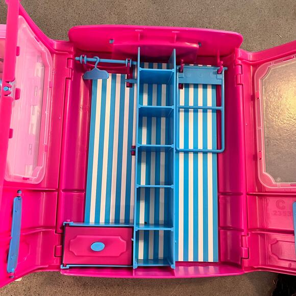Barbie clothes portable closet carrying case fashion toy set of 2 - Picture 3 of 5